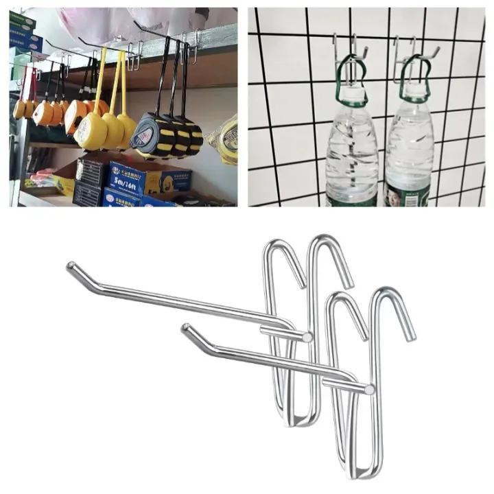 HEXMA 10PCS Móc treo siêu thị loại phi 5ly to dày treo khoẻ phụ kiện điện thoại kệ lưới cài lưới