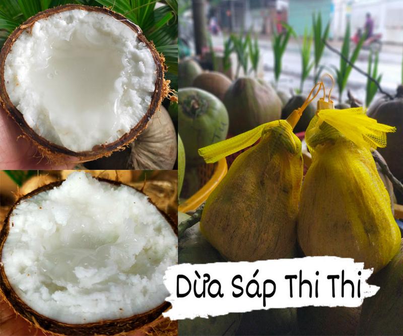 250gr Mứt Dừa Sáp Loại 1 Vị Lá Dứa Snack Thức Ăn 6