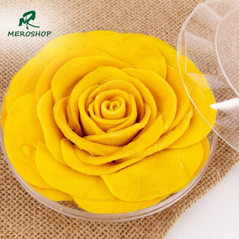 (450gr) Xoài sấy dẻo xếp 1 bông hoa hồng Mẹ Rô Food