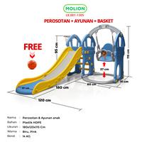 Gambar SPEEDS Perosotan Ayunan Anak Swing Mainan Seluncuran Playground M1305 - M1307 BIRU dari Calary Toys Kab. Tangerang 2 Tokopedia