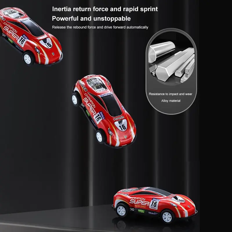 Random Color Pull Back Car Toy, 1 Box Model Car Toy with Storage Box, Model & Toy Vehicles for Boys & Girls 2