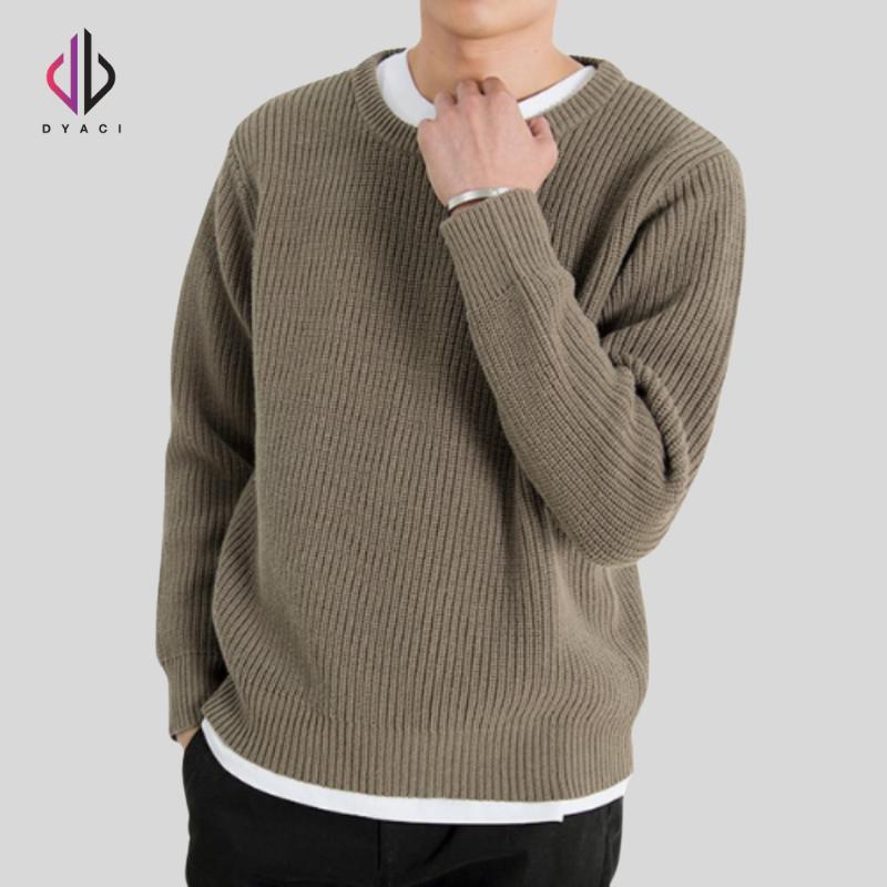 Áo Len Nam Cổ Tròn DYACI Phong Cách Ulzzang Kiểu Hàn Quốc Sweater Len AL69 Menswear