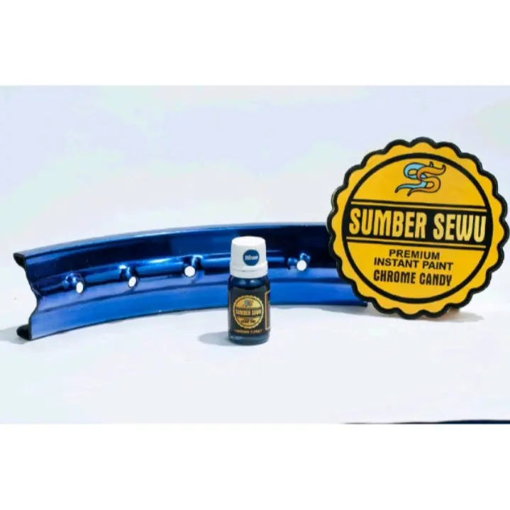 Cat chrome blue/biru candy paint premium 10ml Kendaraan 1