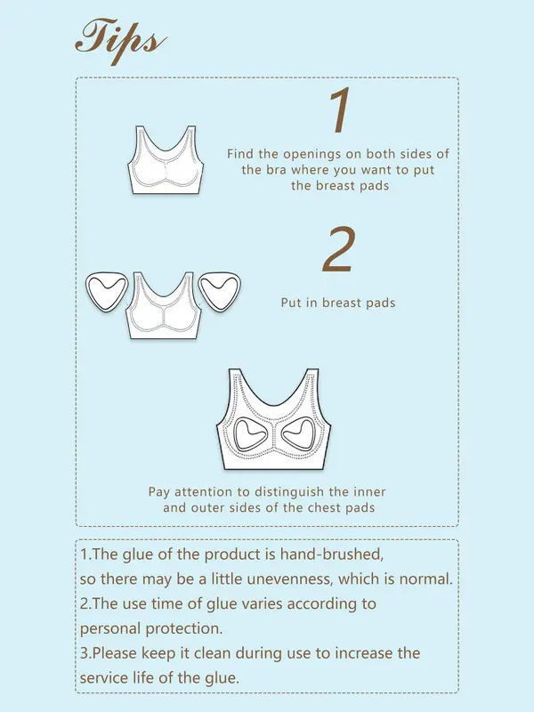 Reusable Soft Invisible Sticky Bra Pad, Intimate Products, Lady Comfort Silicone Self Adhesive Bra Pad, Women's Lingerie Accessories for Daily Wear, Womenswear, Sticky Bra Push Up, Beige 6