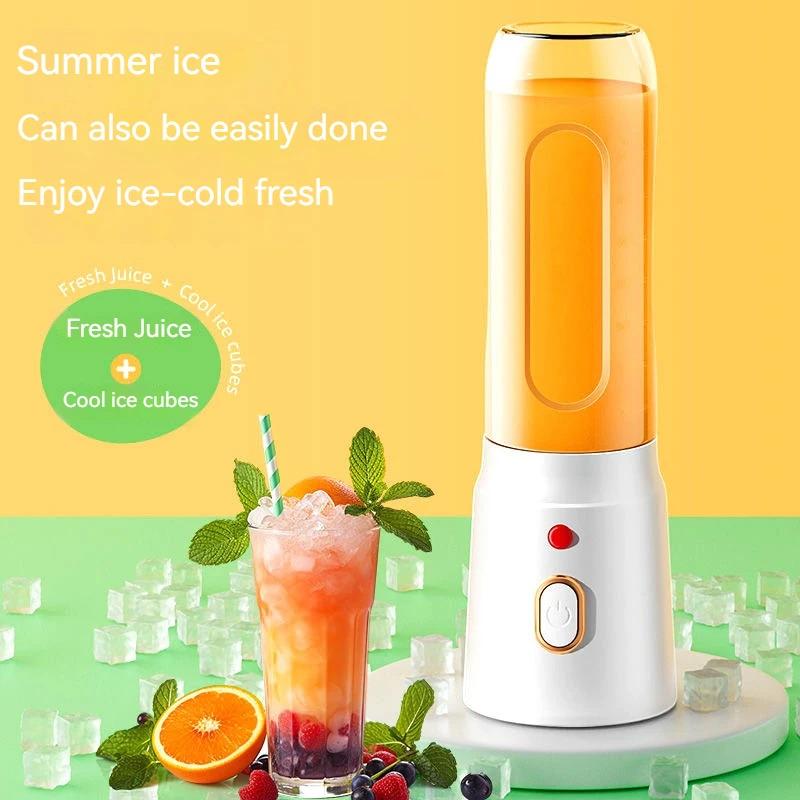 Portable Wireless Blender Electric Fruit Juicer Machine For Orange Ice Crushing 10 Blades Auxiliary Food Machine 1500mA Mixer juiceblender fruit blender 2