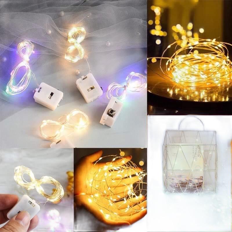 Đèn Led Dây Trang Trí Dùng PIN  - Đèn Đom Đóm Fairy Light trang trí siêu tiện, siêu xinh