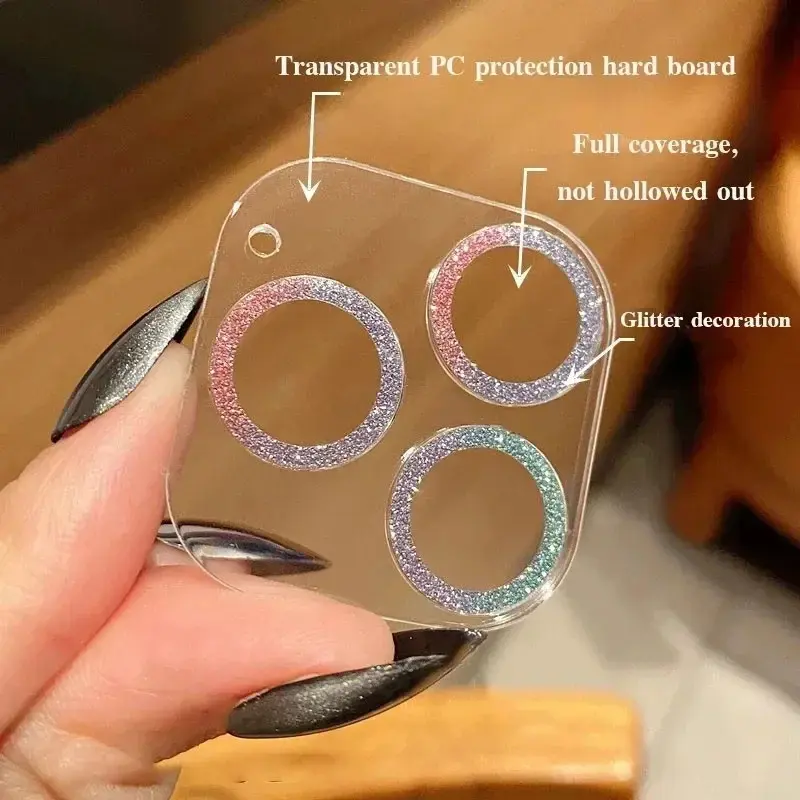 Phim bảo vệ ống kính máy ảnh, dành cho iPhone, Kính cường lực bao phủ toàn bộ kính  gắn  camera