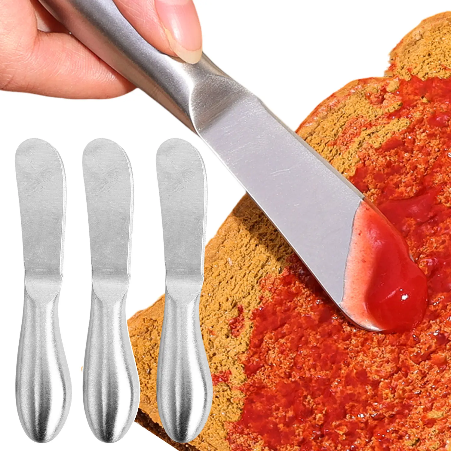 1/2Pcs Practical Butter Cutter Cheese Jam Spreaders Wipe Cream Cutter Utensil Stainless Steel Butter BreadKnife Kitchen Gadget