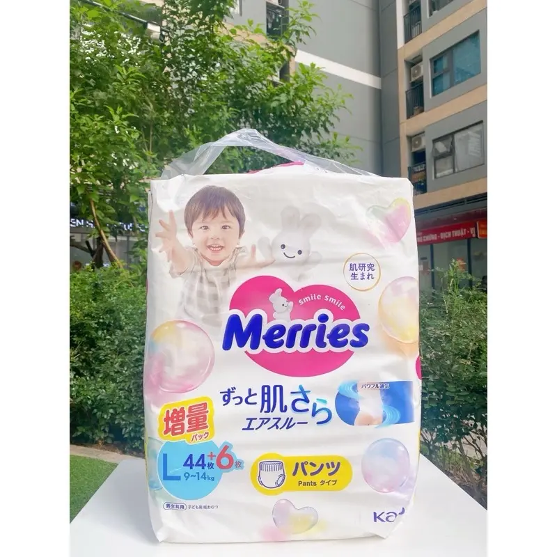 Bỉm Merries nội địa Nhật cộng miếng