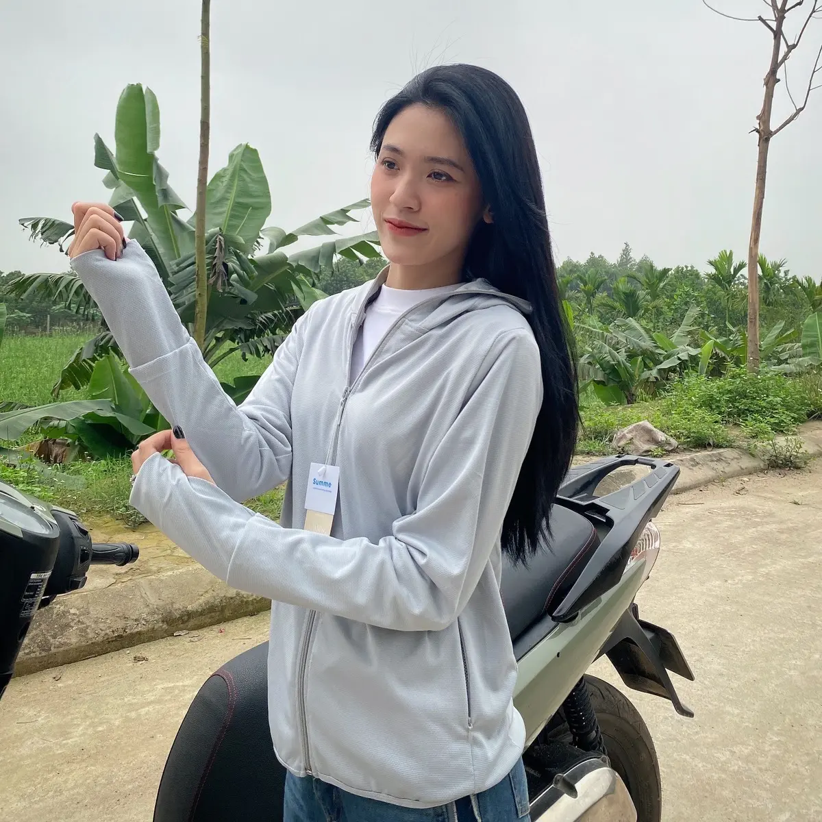 Áo chống nắng Morris 2 lớp tặng kèm hộp thông hơi thoáng khí