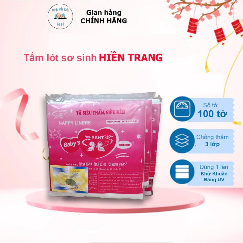 Tấm lót Sơ Sinh Hiền Trang dùng Thay Bỉm Cho Bé