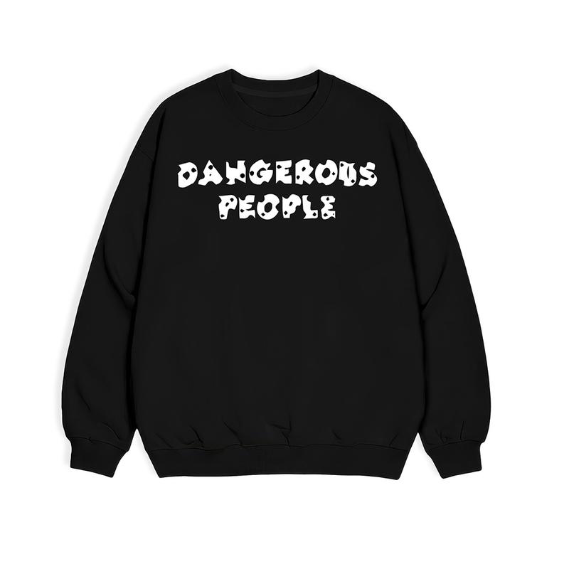 Lives - Áo Sweater Nỉ Bông Nam Nữ Trơn Form Rộng Cotton Unisex, Áo Khoác Hoodie Oversize Trend Thu Đông - Text Block