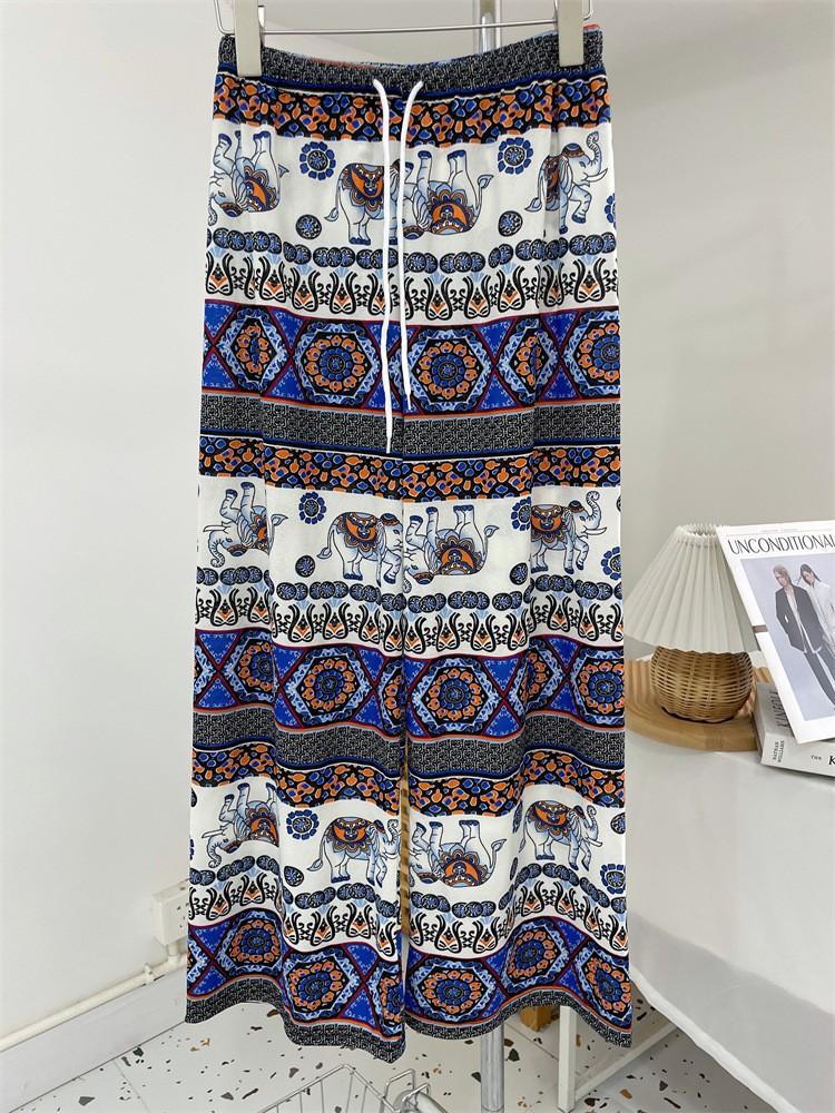 Product Introduction of Quần Ống Rộng Cho Nữ, Thiết Kế Hình Con Voi, Cạp Cao, Kiểu Dáng thụng Và Dáng Rộng Rãi, Kiểu Lau Nhà Thẳng, Thích Hợp Cho Mùa Xuân Và Mùa Hè, Hàng Mới Về Thái Lan 4