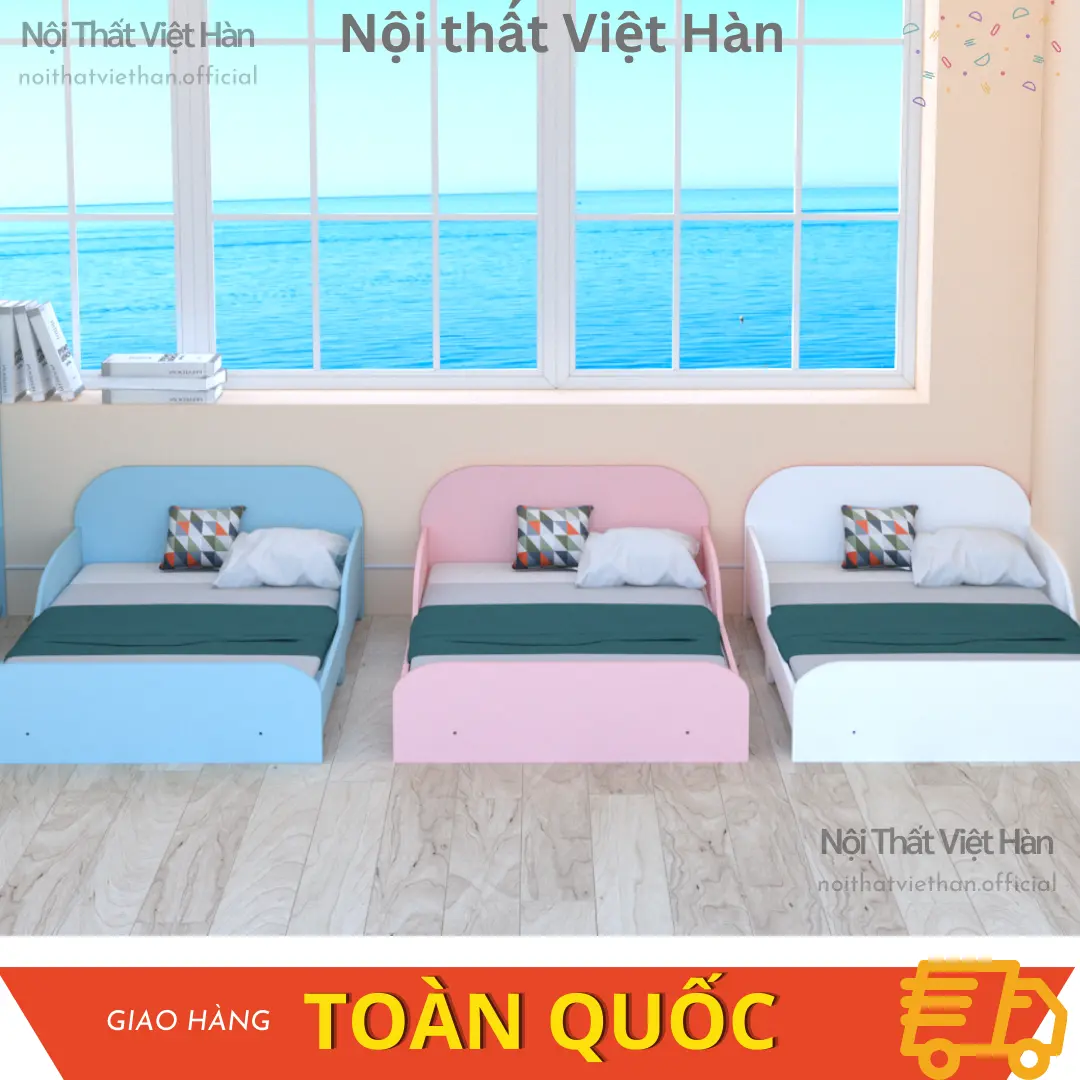 [VIKO]Giường Ngủ Trẻ Em, Giường ngủ Cho Bé gái, giường ngủ cho bé trai 150X80cm