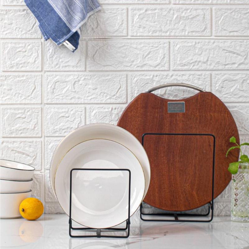 Product Introduction of Durable Carbon Steel Dishware Drain Rack Space Saving Multifunctional Dish Draining Rack Plate Storage Holders for Kitchen Supplies 18