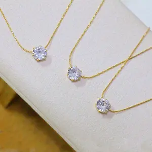 Kalung Nagita Simple Korea Diamond Anti Karat - 3 Warna