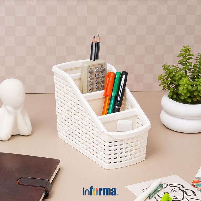 Gambar Informa Ukuran S Polka Tempat Remote Tv - Putih Organizer Meja Keranjang Penyimpanan Alat Tulis Perlengkapan Kantor dari Informa Indonesia Kota Administrasi Jakarta Selatan Tokopedia