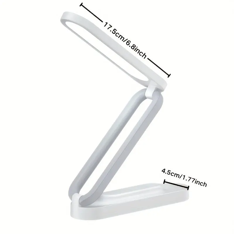 LED Desk Lamp, Rechargeable LED Desk Lamp with 3 Brightness Settings, Dimmable Indoor Reading Light, Cordless Button Control Light 1