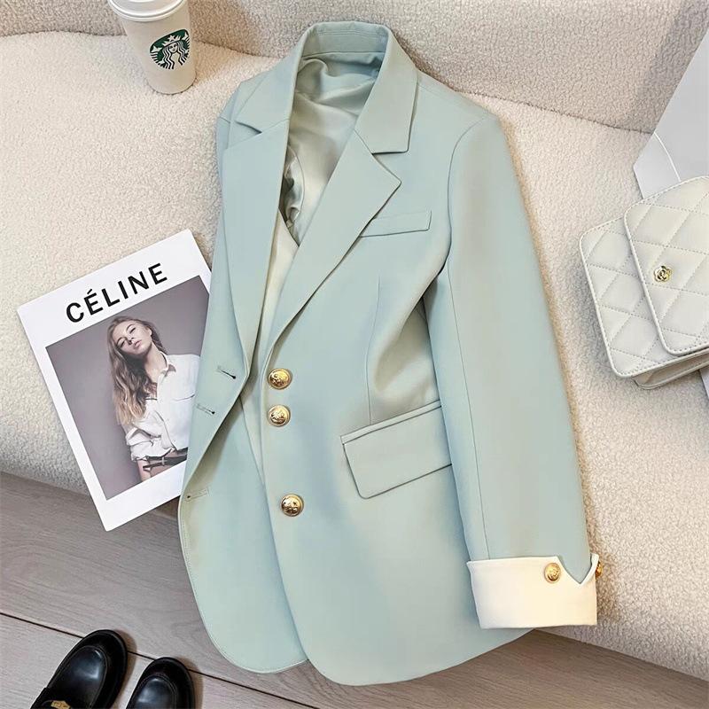 Women Áo Khoác Vest Trắng, Dành Cho Nữ, Hàng Mới Về Mùa Xuân 2024, Phong Cách Thường Ngày Thanh Lịch Và Xã Hội, Cao Cấp Và Tuyệt Vời, Phổ Biến Năm Nay Lưng Cao Top 0