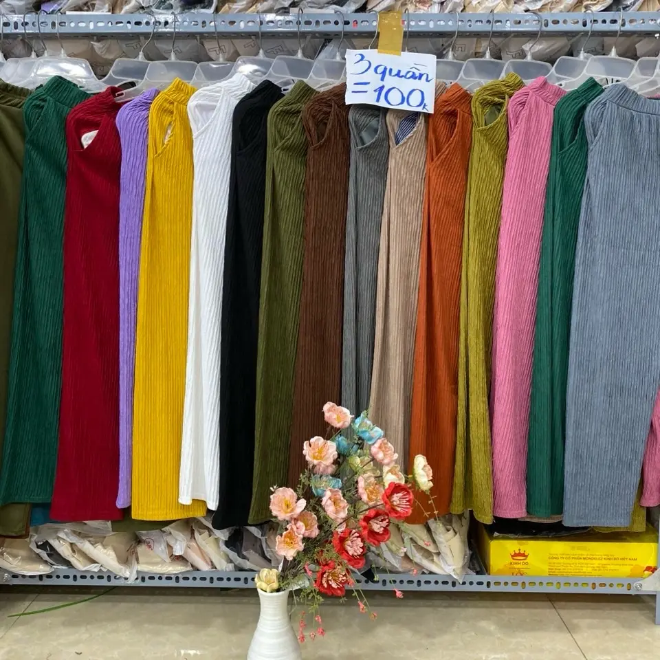 Combo 3 quần XỐP DÀI ỐNG NHỎ ỐNG ÔM co dãn 4 chiều thoải mái Kem Nhung dành cho người cao từ 1,58m quay lại