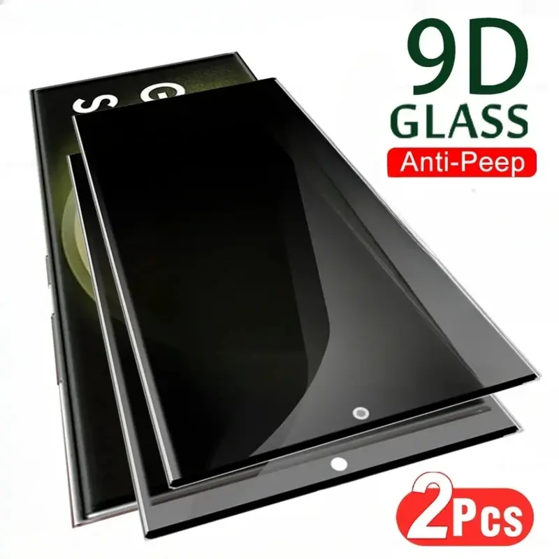 Kính Cường Lực Riêng Tư, Dành Cho Samsung Galaxy S24, S23, S22 Ultra 5G, 2 Chiếc, Bảo Vệ Màn Hình Chống Nhìn Trộm, Tương Thích Với S24Ultra, S23Ultra, S24 Plus Phụ Kiện Phone Phone