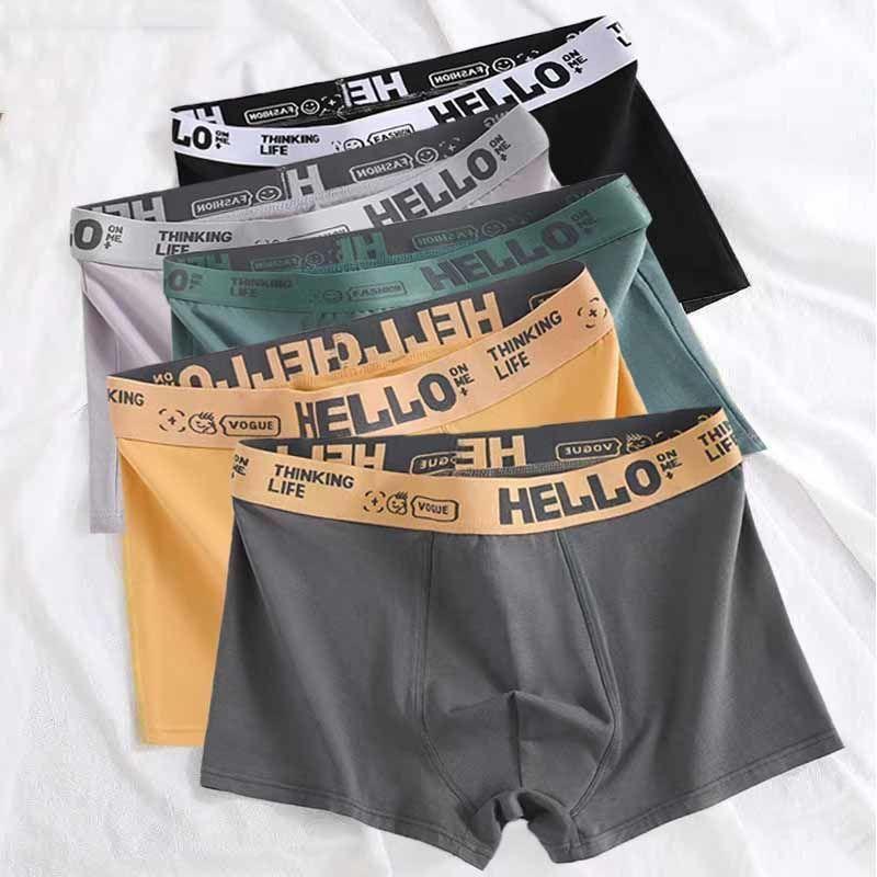 Quần Lót Nam, Quần Lót Rộng Rãi, Quần Đùi Thoáng Khí, Quần Đùi Boxer, Thích Hợp Cho Bé Trai Và Thanh Thiếu Niên, Quần Lót Kháng Khuẩn, Bộ Sưu Tập Người, [5027 Bộ Sưu Tập] 0