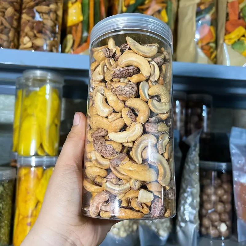 500gr hạt điều A cồ rang muối vỡ đôi còn lụa Ăn Vặt Food Snack Thức Ăn 3