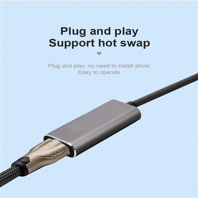 Portable USB C To HDMI Adapter 4K, USB-C Type C To HDMI Adapter USB Cable 4k Converter For Laptop Computer 3