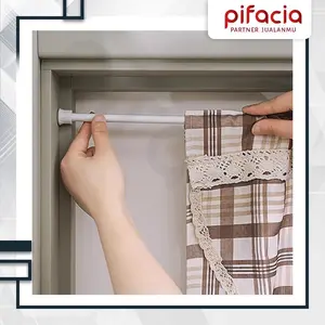 PIFACIA Tiang Gorden Gantungan Tirai Jendela Flexible Shower Tanpa Paku