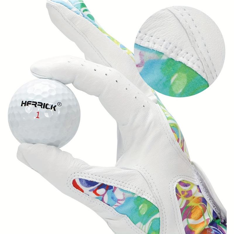Soft Sheepskin Golf Gloves - 1 Pair for Women, Breathable Stretch Lycra, Fashion Non-slip with Wear-resistant Palm, Perfect Gift for Female Golf Enthusiasts 7