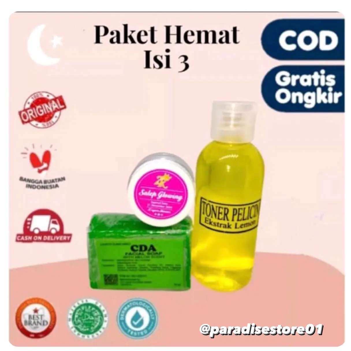 Paket Hemat Zayora (isi 3) untuk Memutihkan,Mencerahkan dan menghilangkan flek,Wajah menjadi glowing Facial Hitam Kerutan Kusam Lemon Memutihkan Leher Membersihkan Aging