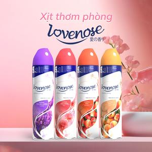 Combo Xịt thơm phòng Lovenose hương thơm tự nhiên dễ chịu lưu hương lâu dài, lan tỏa nhanh - Dung tích 320ml Dầu Thơm Phòng, Dầu Thơm