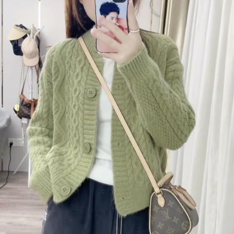 Product Introduction of Áo Len Nữ, Bộ Sưu Tập Mùa Thu, Dáng Rộng Vừa Vặn, Cổ Tròn, Áo Cardigan Dệt Kim, Áo Khoác Dài Tay, Màu Trơn Thiết Kế Độc Đáo Quần Áo Nữ, Hàng Mới Về 14