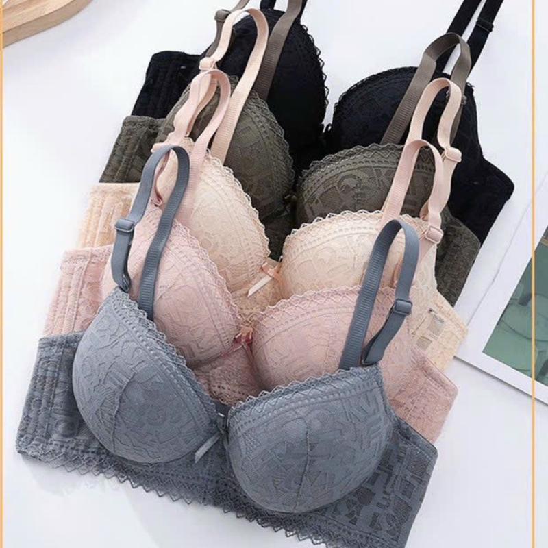  Áo lót ren ko gọng đệm tym dày 5cm siêu nâng ngực - 912 dành cho V1 nhỏ lép Nữ Áo Ngực Tua Rua Bra 