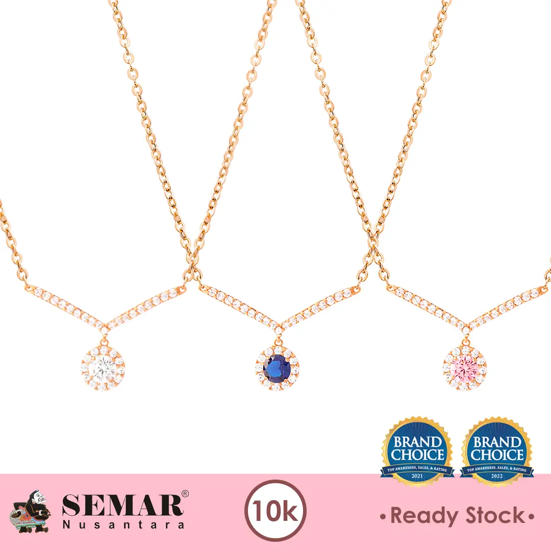 Kalung Emas Villia Round Gold 10K Semar Nusantara