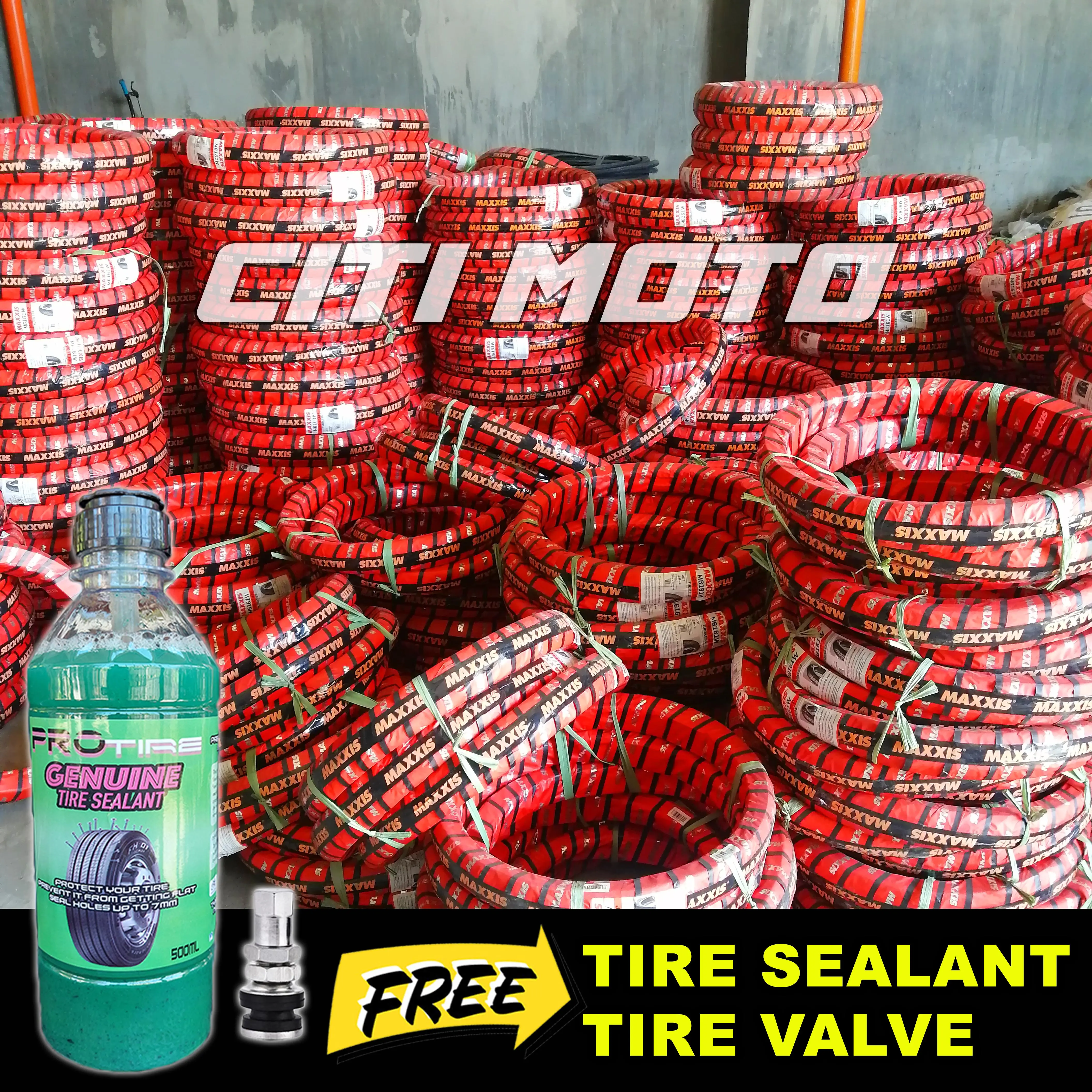 ️ Maxxis Tubeless Tire 14" & 17" FREE SEALANT AND PITO (M6161W) (MA-G1)