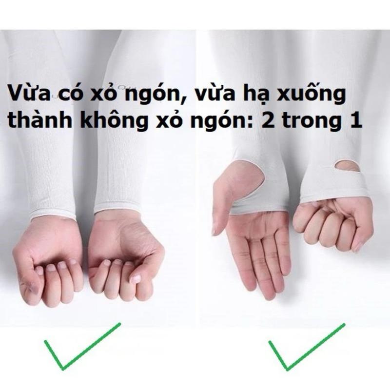 Bộ 2 Ống Tay Chống Nắng, Co giãn thooáng mát, Găng Tay Chống Nắng Hàn Quốc Let's slim 1