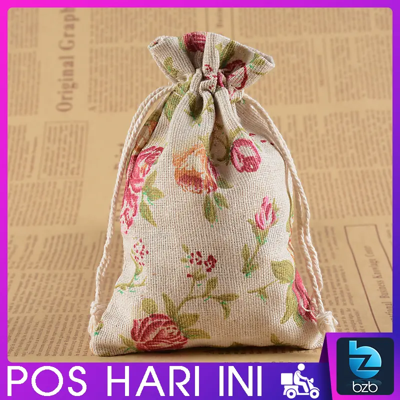 POCKET LUXE 💥 Cotton Linen Drawstring Pocket Bag Storage Organizer Travel Gifts Toys Party Pouch