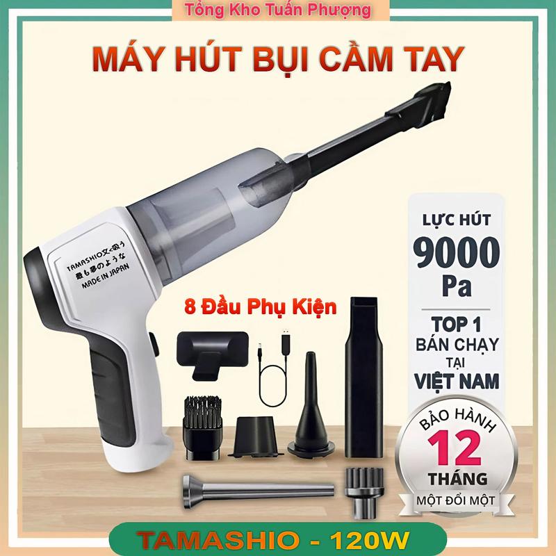 Máy Hút Bụi Cầm Tay Mini Tamashio Lực Hút 9000Pa, Máy Hút Bụi Ô Tô Không Dây…