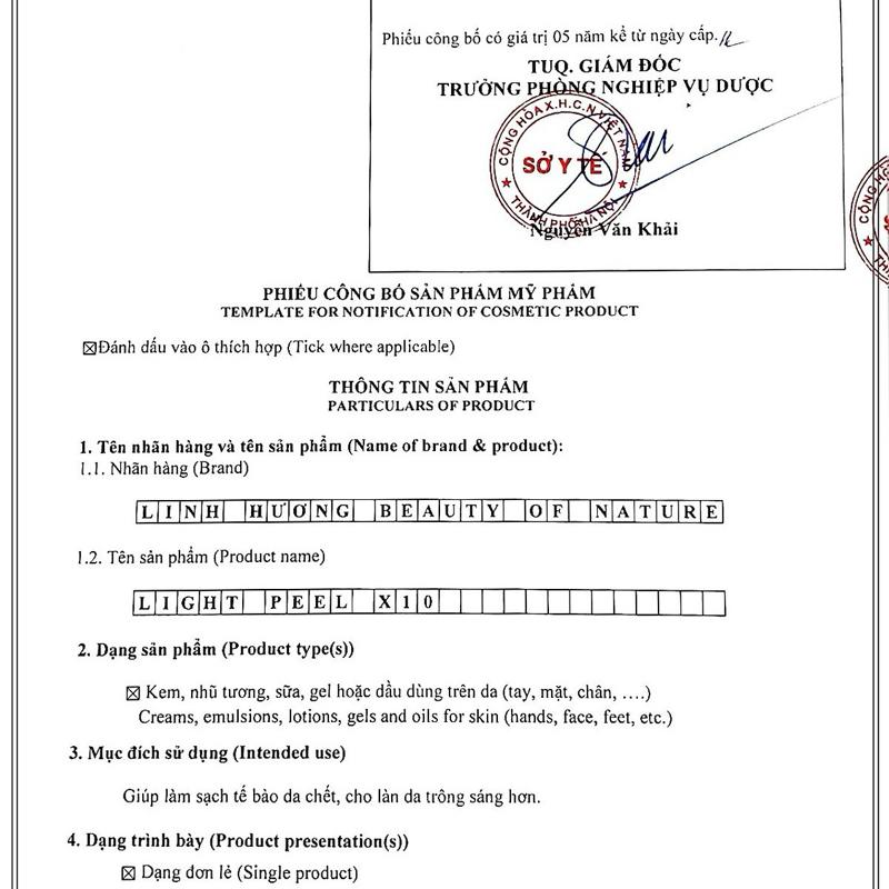 TÁI TẠO DA X10 Linh Hương ( Date 3 Năm hàng ch/hãng) 7