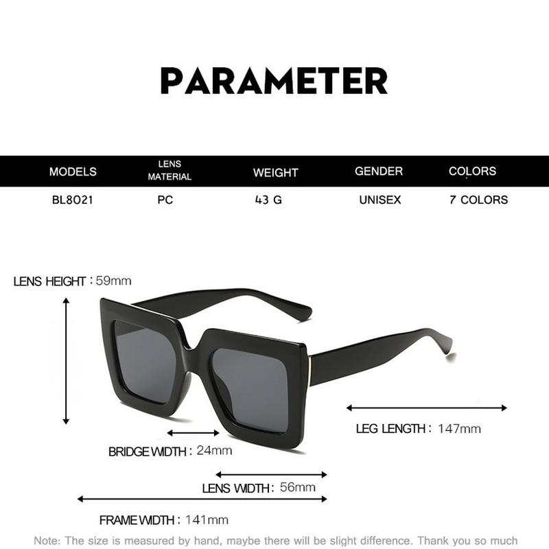 Oversized Sunglasses Women Large Size Sunglasses Men Transparent Gradient Frame Vintage Big Retro Sun Glasses Female Male 4