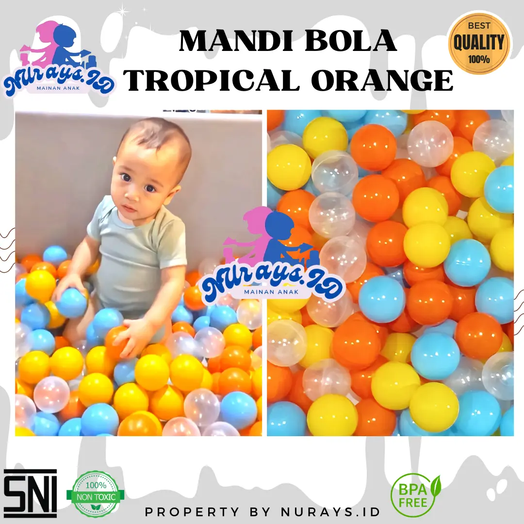 Mainan Anak Mandi Bola Tropical Orange/Cipung High Quality ber SNI Toys