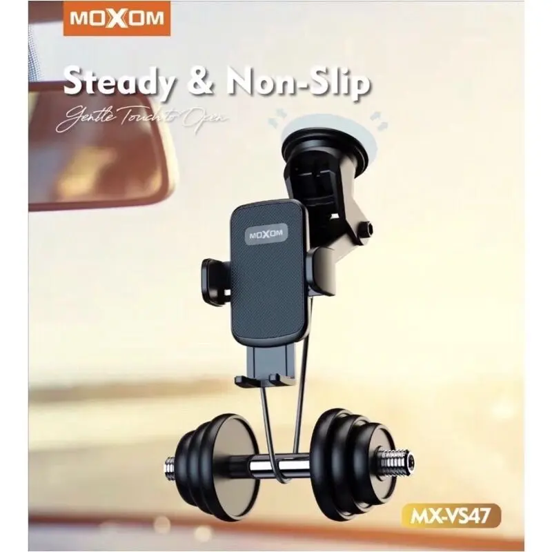 [MOXOM Original] 360° Phone Holder Car Dashboard Windscreen Table Stable Rotating  Extendable Adjustable Silicone Suction base Steady (Pemegang Telefon kereta utk Handphone)