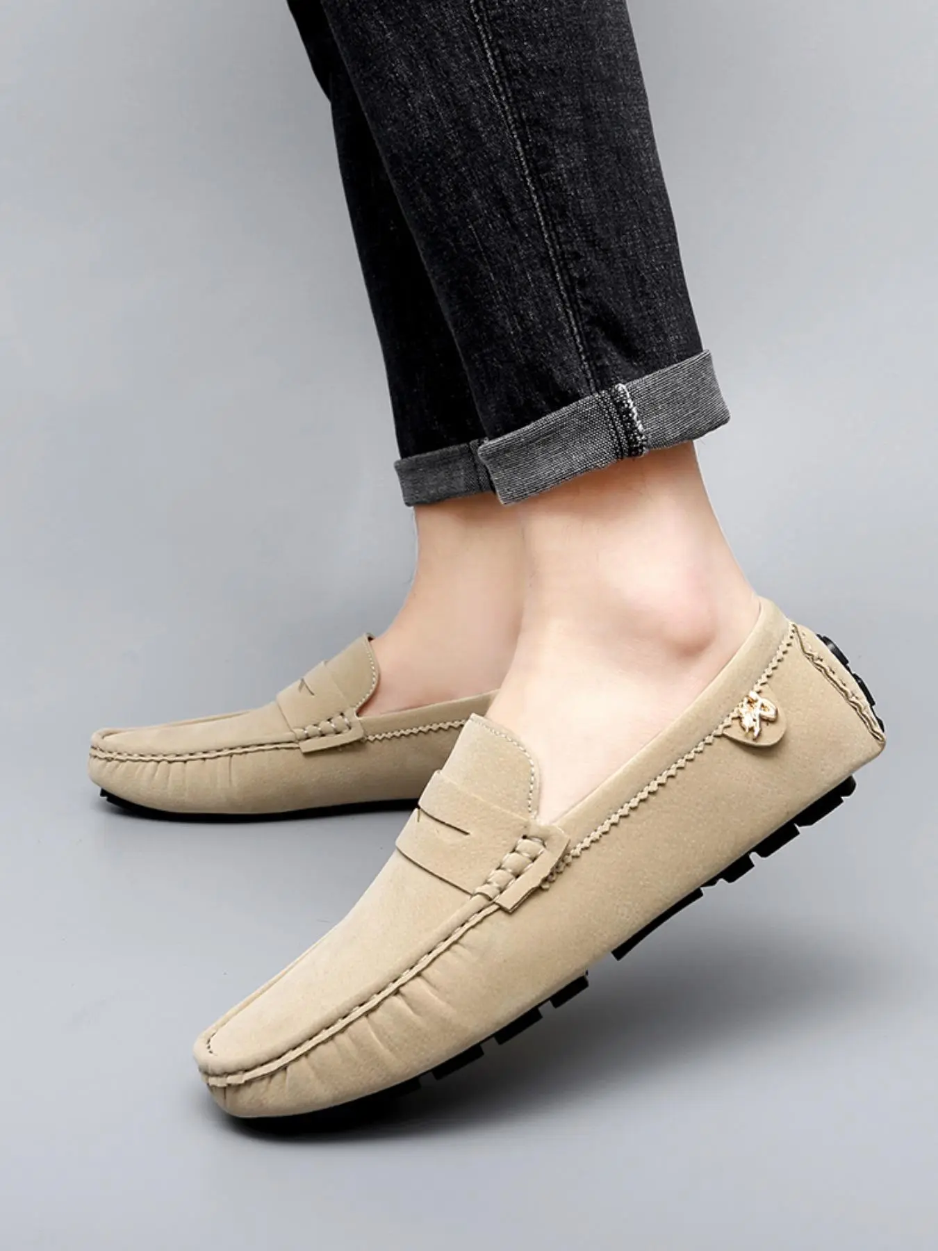 Men's Casual Solid Color Loafers, Fashionable Comfortable PU Leather Loafers for Daily Wear, Business Style Shoes for Party, Wedding, Work, Boy