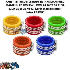 KARET TB THROTTLE BODY INTAKE MANIFOLD MANIPUL PE PWK PWL PWM TM 24 26 28 30 31 32 33 34 35 36 38 40 42- Karet Manipol Intek Intex PE PWK