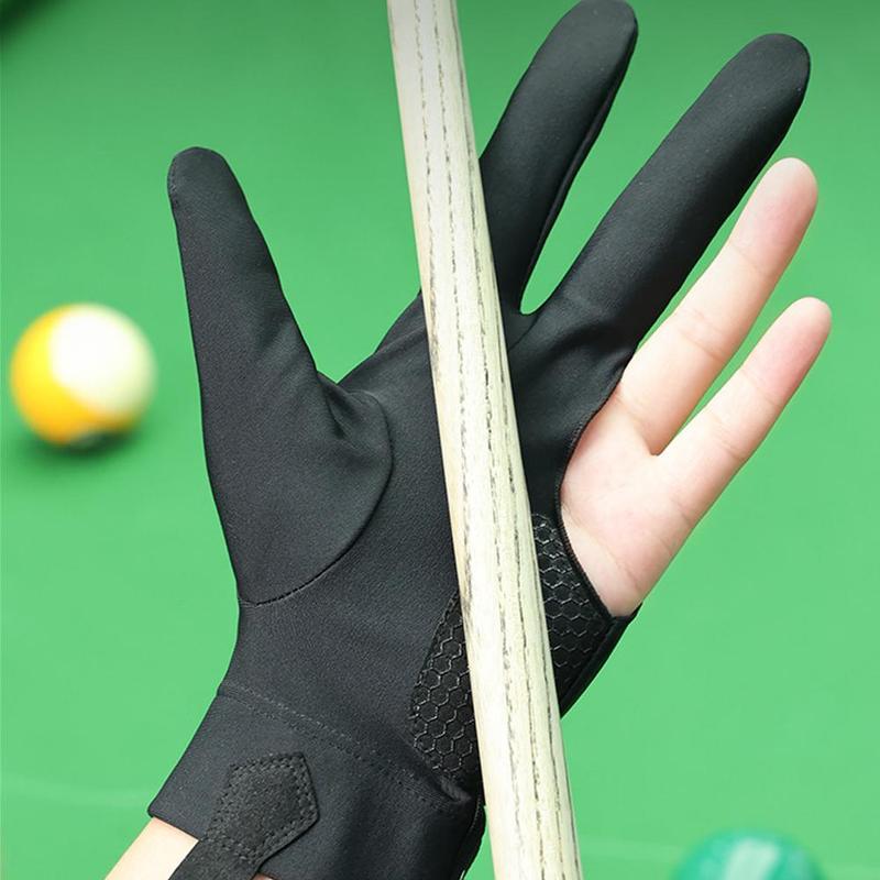 Product Introduction of Professional Pressure Billiards Gloves NonSlip Snooker Gloves with Three Fingers for Optimal G2A0 28