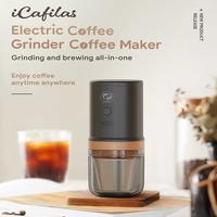 Gambar iCafilas Alat Penggiling Kopi Elektrik Coffee Grinder 2in1 Dripper - FK13 - Hitam dari Usea Official Store Kota Administrasi Jakarta Barat 4 Tokopedia