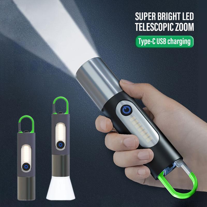1500LM Long Distance 600M White Laser Flashlight USB-C Rechargeable ...