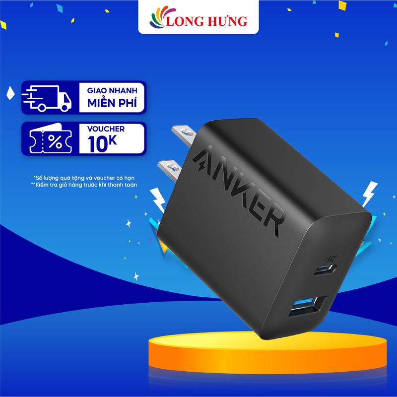 Cốc sạc Anker 1USB 1Type-C 20W A2348 - Hàng chính hãng