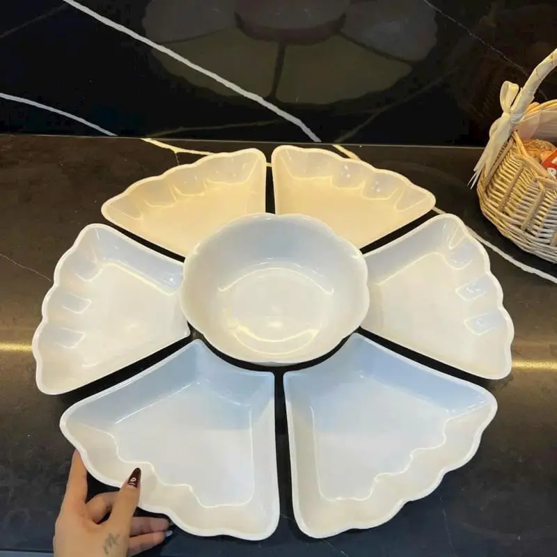 ￼BỘ BÁT ĐĨA HOA MẶT TRỜI NHỰA Có 7 CHI TIẾT THƯƠNG HIỆU NHỰA VIỆT NHẬT CAO CẤP 5